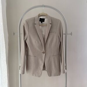 Womens Banana Republic Linen Blazer